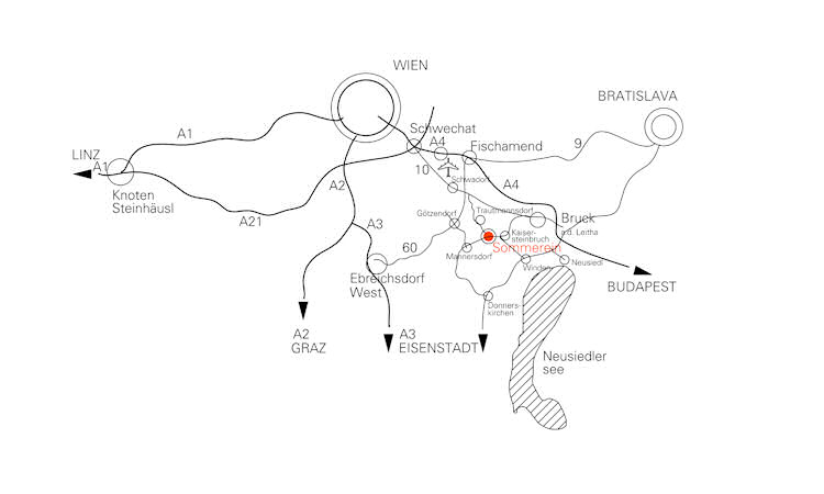 Karte der Region